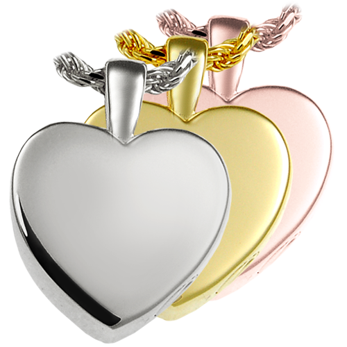 Classic Heart Small Pendant Cremation Jewelry-Jewelry-New Memorials-Afterlife Essentials