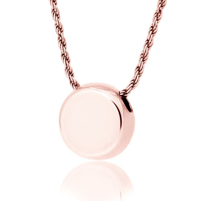 Slide Round Pendant Cremation Jewelry-Jewelry-New Memorials-Afterlife Essentials