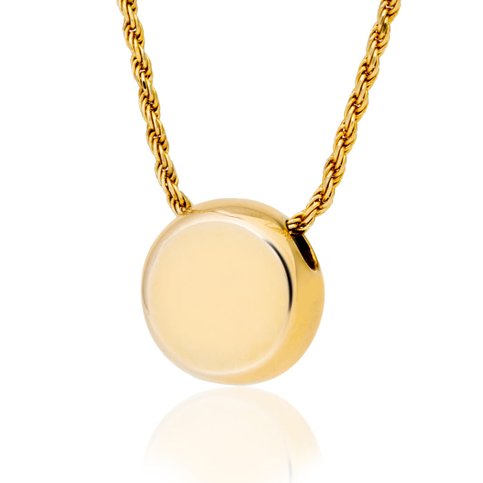 Slide Round Pendant Cremation Jewelry-Jewelry-New Memorials-Afterlife Essentials