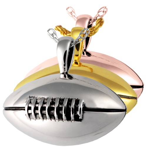 Cremation Jewelry: Football-Jewelry-New Memorials-Afterlife Essentials
