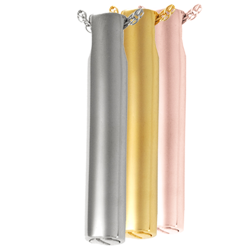 Slim Slide Cylinder Pendant Cremation Jewelry-Jewelry-New Memorials-Afterlife Essentials