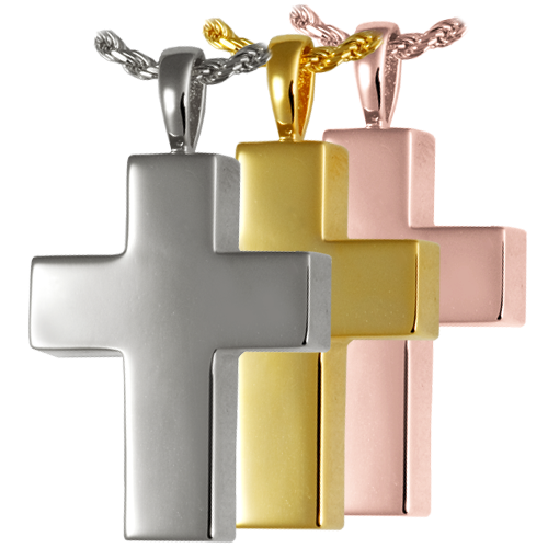 Medium Cross Pendant Cremation Jewelry-Jewelry-New Memorials-Afterlife Essentials