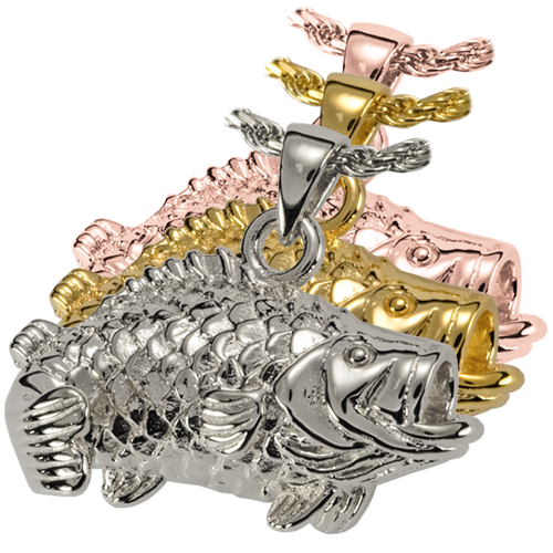 Large Mouth Bass Cremation Jewelry-Jewelry-New Memorials-Afterlife Essentials