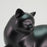 Cozy Cat Black Petite Cremation Urn