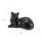 Cozy Cat Black Petite Cremation Urn