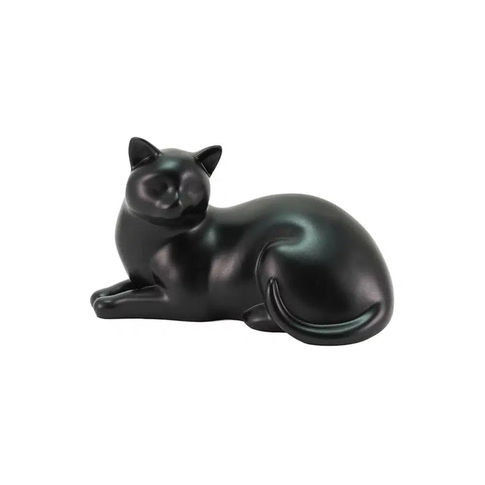 Cozy Cat Black Petite Cremation Urn