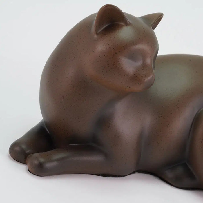 Cozy Cat Tabby Petite Cremation Urn