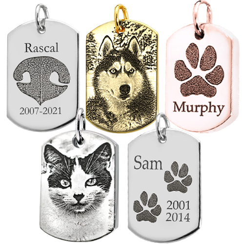 Pet Personalized Dog Tag Cremation Jewelry-Jewelry-New Memorials-Afterlife Essentials