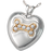 Dog Bone Heart with Stones Pet Cremation Jewelry-Jewelry-New Memorials-Afterlife Essentials