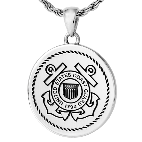 Round Military Pendant Cremation Jewelry-Jewelry-New Memorials-Afterlife Essentials