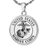 Round Military Pendant Cremation Jewelry-Jewelry-New Memorials-Afterlife Essentials