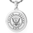 Round Military Pendant Cremation Jewelry-Jewelry-New Memorials-Afterlife Essentials