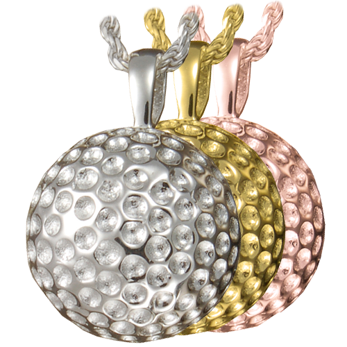 Sports Golf Ball Pendant Cremation Jewelry-Jewelry-New Memorials-Afterlife Essentials