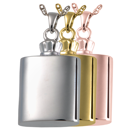 Flask Pendant Cremation Jewelry-Jewelry-New Memorials-Afterlife Essentials