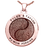 Round 2 Fingerprints Yin Yang Cremation Jewelry-Jewelry-New Memorials-Afterlife Essentials