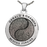 Round 2 Fingerprints Yin Yang Cremation Jewelry-Jewelry-New Memorials-Afterlife Essentials
