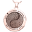 Round 2 Fingerprints Yin Yang Cremation Jewelry-Jewelry-New Memorials-Afterlife Essentials