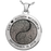 Round 2 Fingerprints Yin Yang Cremation Jewelry-Jewelry-New Memorials-Afterlife Essentials
