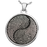 Round 2 Fingerprints Yin Yang Cremation Jewelry-Jewelry-New Memorials-Afterlife Essentials