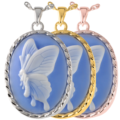 Sky Blue Butterfly Cremation Jewelry-Jewelry-New Memorials-Afterlife Essentials