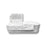 Octagon Cloth-Covered Wood Pet Casket - White-Pet Caskets-Titan Caskets-Afterlife Essentials