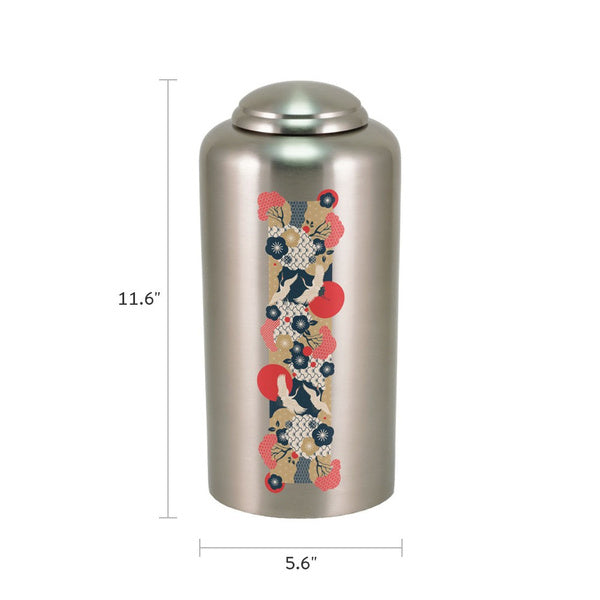 Enchanted Essence Cranes Pewter Full Size Cremation Urn-Cremation Urns-Terrybear-Afterlife Essentials