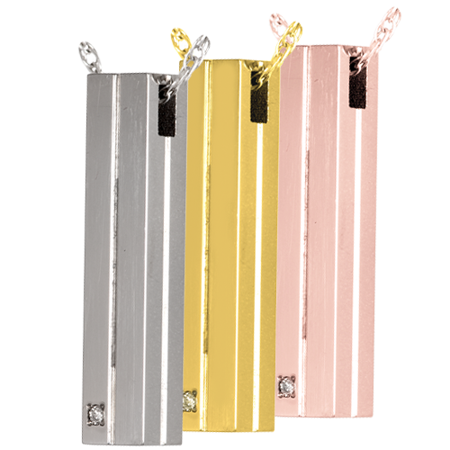 Pure Love Square Cylinder Pendant Cremation Jewelry-Jewelry-New Memorials-Afterlife Essentials