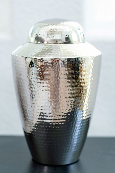 Hammered Aluminum, Large/Adult Cremation Urn-Cremation Urns-Urns of Distinction-Afterlife Essentials
