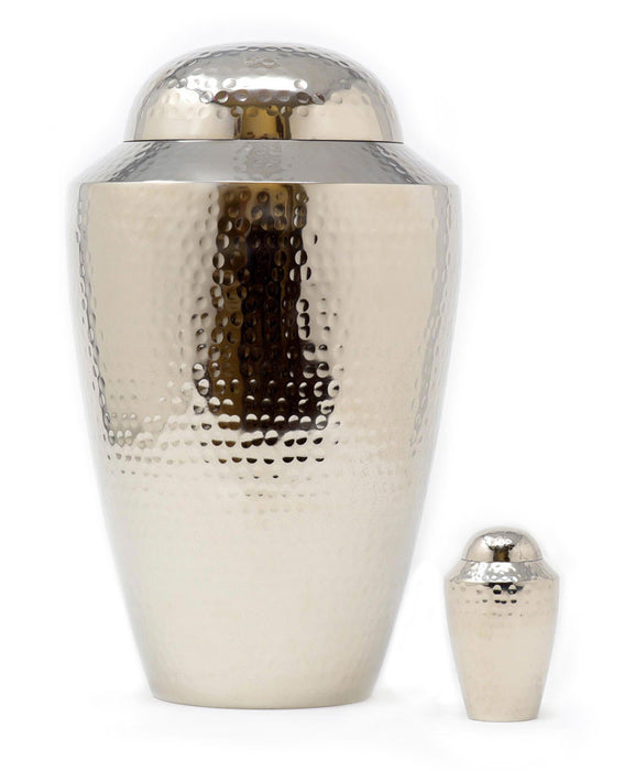 Hammered Aluminum, Keepsake Cremation Urn-Cremation Urns-Urns of Distinction-Afterlife Essentials