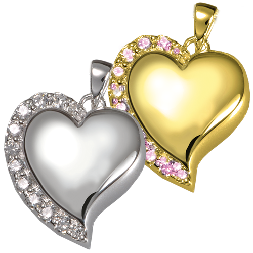 Heart Reflection Stone Cremation Jewelry-Jewelry-New Memorials-Afterlife Essentials