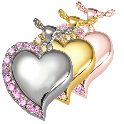 Heart Reflection Stone Cremation Jewelry-Jewelry-New Memorials-Afterlife Essentials