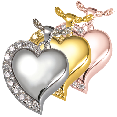 Heart Reflection Stone Cremation Jewelry-Jewelry-New Memorials-Afterlife Essentials