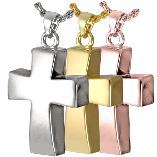 Vaulted Cross Cremation Jewelry-Jewelry-New Memorials-Afterlife Essentials