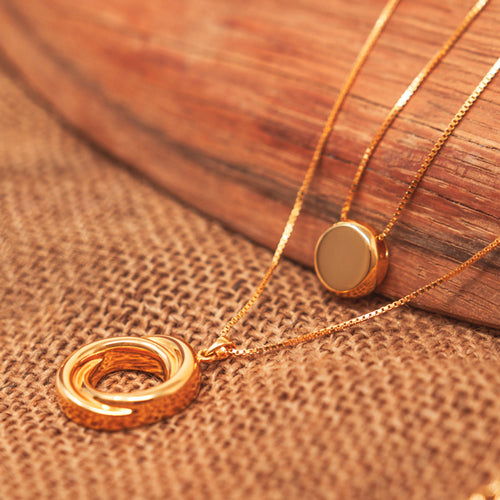 Slide Round Pendant Cremation Jewelry-Jewelry-New Memorials-Afterlife Essentials