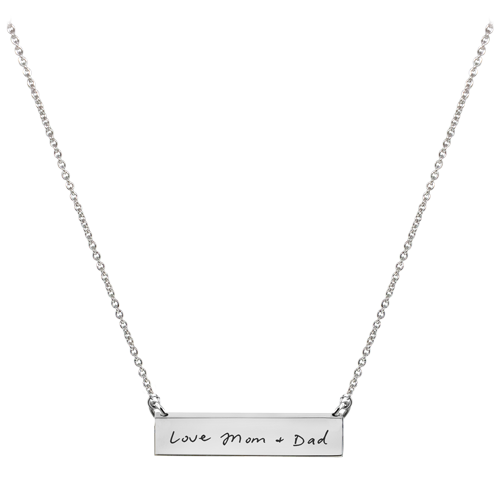 Personalized Bar Pendant Horizontal- Chamber Cremation Jewelry-Jewelry-New Memorials-Afterlife Essentials