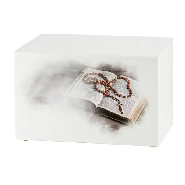 Somerset Bible & Rosary Cremation Urn-Cremation Urns-Terrybear-Afterlife Essentials