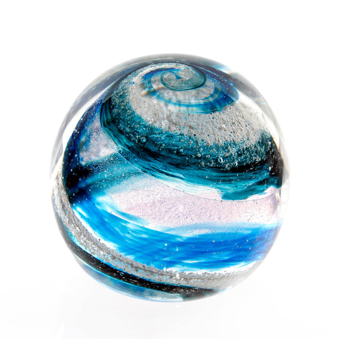 Living Orbs Glass Keepsake-Cremation Urns-The Living Urn-Ocean Blue-Afterlife Essentials