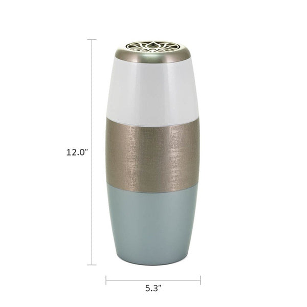 Cascade Scatter™ Allure Lotus Pewter Full Size Cremation Urn-Cremation Urns-Terrybear-Afterlife Essentials