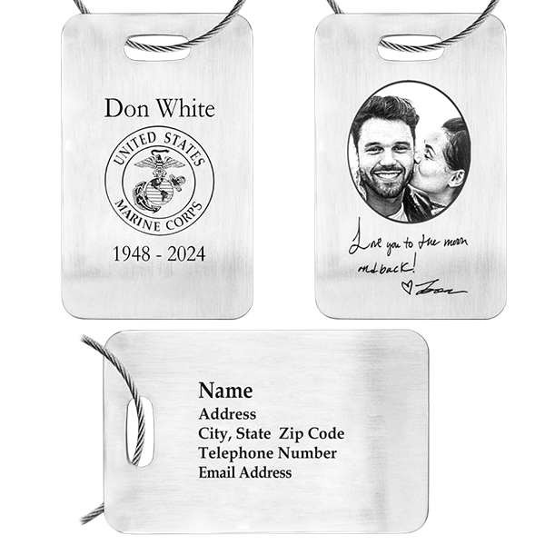 Personalized Luggage Tag-Accessories-New Memorials-Afterlife Essentials