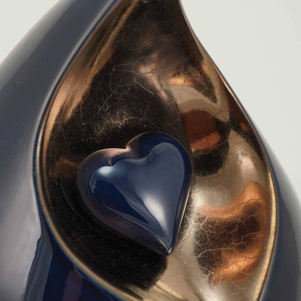 Eden Teardrop Cobalt Full Size Cremation Urn-Cremation Urns-Terrybear-Afterlife Essentials