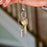 Polished Cylinder Memorial Key Chain-Jewelry-Anavia-Afterlife Essentials