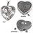 Heart Photo Pendant Cremation Jewelry-Jewelry-New Memorials-Afterlife Essentials