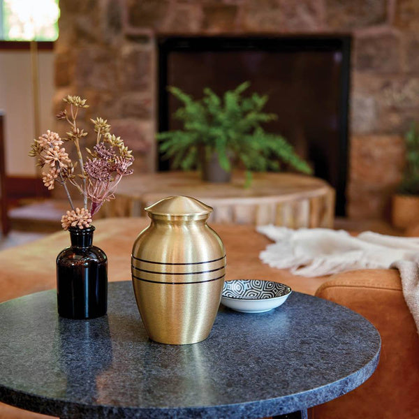 Classic Bronze, Small Cremation Urn-Cremation Urns-Terrybear-Afterlife Essentials