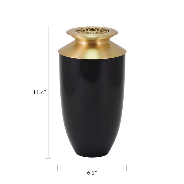 Cascade Scatter™ Monterey Lotus Onyx Full Size Cremation Urn-Cremation Urns-Terrybear-Afterlife Essentials