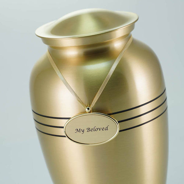 Golden Oval Urn Pendant-Accessories-Terrybear-Afterlife Essentials