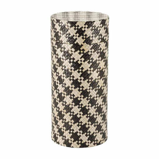 Woven Naturals Palm Black/Tan Scattering Cremation Urn-Cremation Urns-Terrybear-Afterlife Essentials