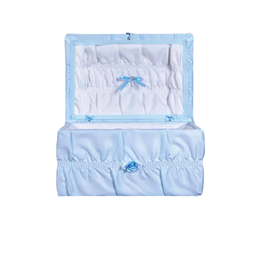 Cloth Covered Pet Casket - Sky Blue-Pet Caskets-Titan Caskets-Afterlife Essentials