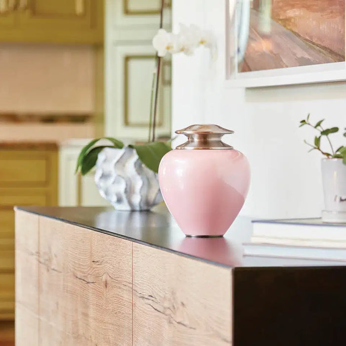 Satori Pearl Pink Large/Adult Cremation Urn