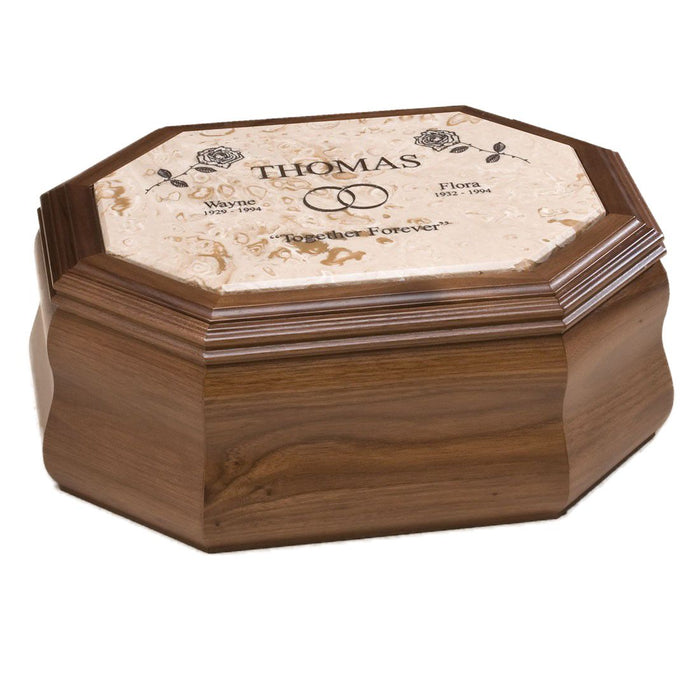 Nottingham - Walnut 440 cu. in. Cremation Urn-Cremation Urns-Infinity Urns-Afterlife Essentials