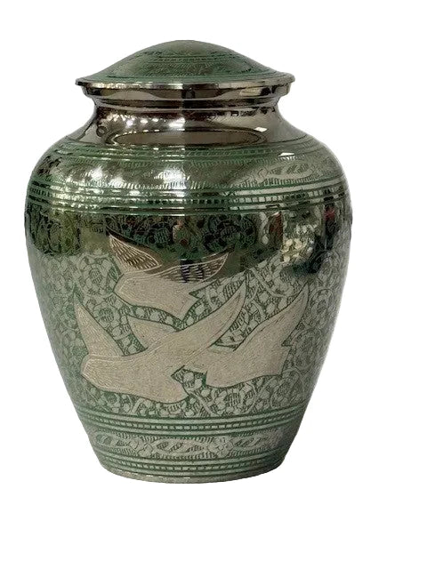 Going Home Brass 200 cu in Cremation Urn-Cremation Urns-Infinity Urns-Afterlife Essentials